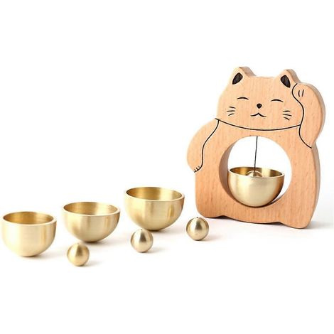 Cloche Doppleamine 41 mm, accessoires pour sonnette, sonnette de réfrigérateur, sonnette en bois de style japonais - FFY (1/4)