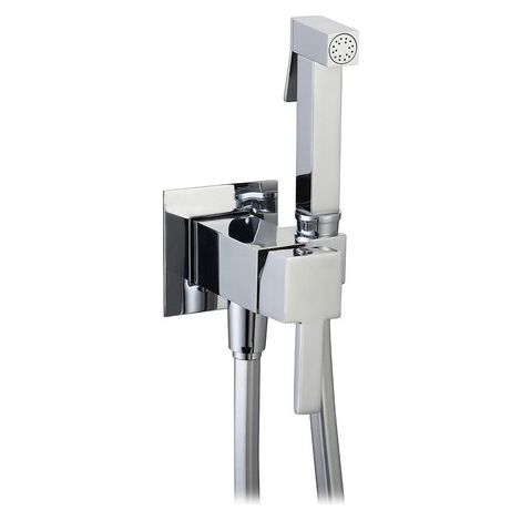 SET MISCELATORE A INCASSO QUADRO CON SHUT-OFF E SUPP. INTEGRATO Misura: Cromo