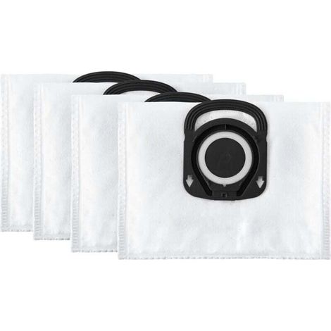 4er-Pack Hygiene+-Beutel, kompatibel mit den Staubsaugern Compact Power, Power XXL, Silence Force und X-Trem Power ZR200520 White-Crezuo