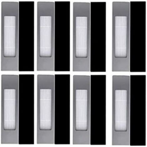 Lot de filtres de rechange pour aspirateur Ecovacs Deebot OZMO 920 950 T5 T8 AIVI (couleur : noir et blanc) (1/5)