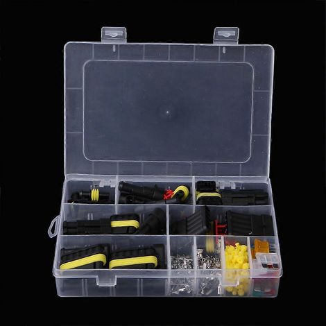 Kit de 240 connecteurs électriques étanches 12 V Superseal AMP/Tyco (1/2/3/4/5/6) (1/4)