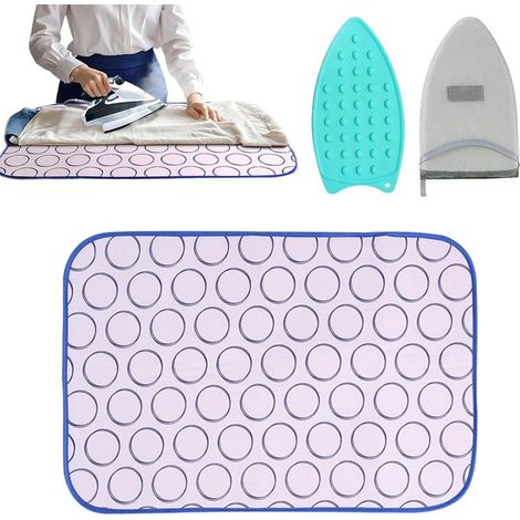 Tapis de repassage Table de repassage portable Accessoires Cousu Couverture Portable pour Lavage Séchage Vêtements (1/5)