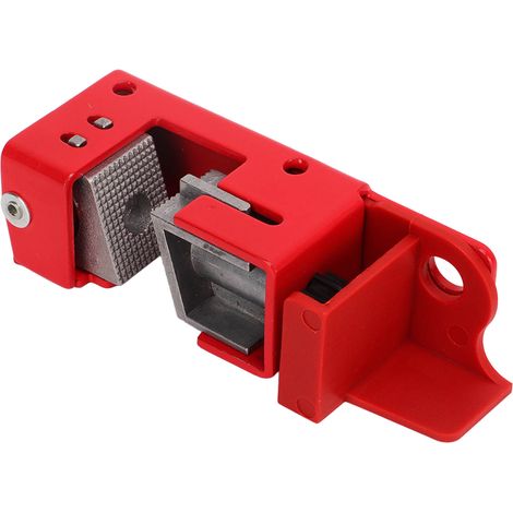 Disjoncteur de verrouillage, aspect rouge, haute résistance, en alliage d'aluminium anticorrosion, pour usage industriel (1/5)
