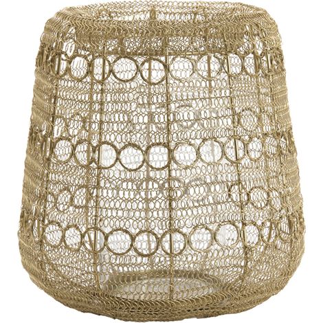 Elegantes goldfarbenes Metall-Windlicht Light & Living Salos (1/4)