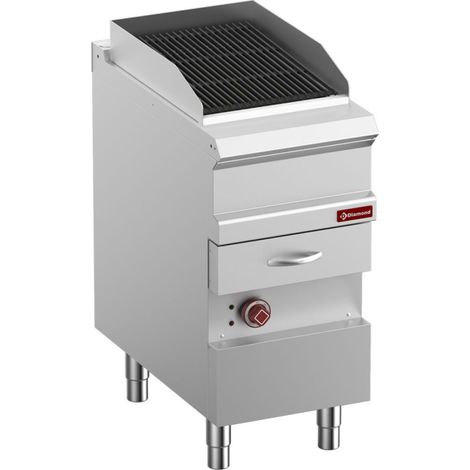 Grill vapeur électrique double face- fonte- module1/2 - Diamond
