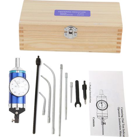 Indicatore di centraggio analogico, strumento di misura ad alta precisione, comparatore a quadrante da 0-3 mm per lavorazioni meccaniche, ideale per l'allineamento rapido del centro nei processi mecca