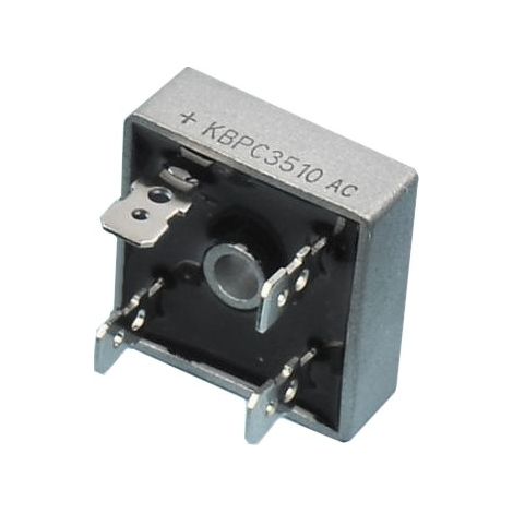 Pont redresseur 1000V 35A Faston – Dimensions 28x28mm – Équivalence FB3510 BR3510 – Composant électronique fiable - Kbpc3510f