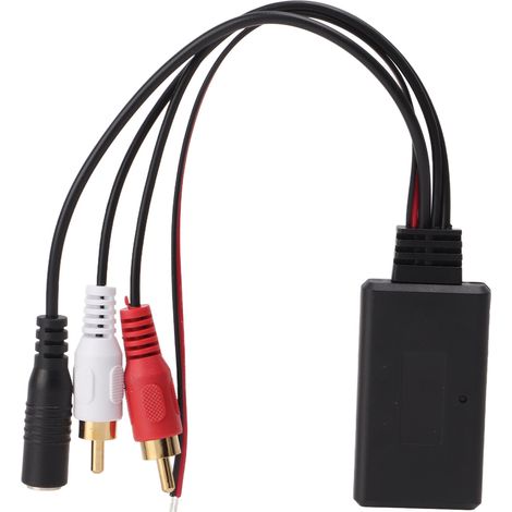 Module Bluetooth 5.0 Voiture AUX Adaptateur Mains Libres Micro Intégré ABS Résistant Usage Universel Compatible Pioneer 2RCA (1/5)