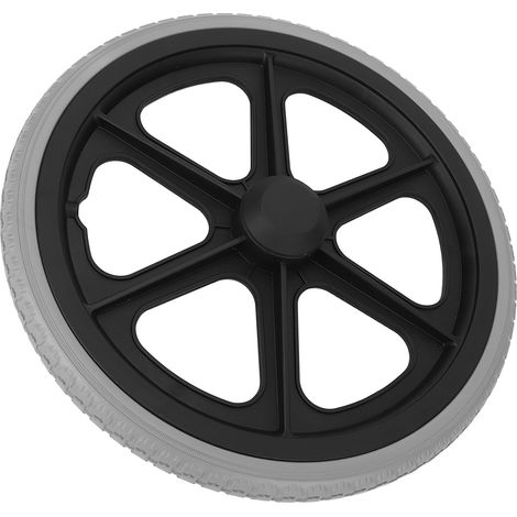 Remplacement de roue de fauteuil roulant 14 pouces 350x30mm 6001 roulement 12mm déambulateur à trou intérieur