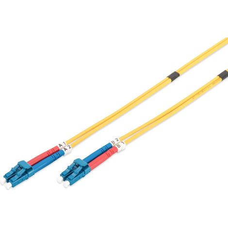 Câbles réseau et DAC DIGITUS FO patch cord duplex LC to LC SM OS2 09/125u 2 m 2m de longueur