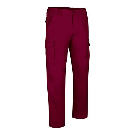 Pantalón multibolsillos de corte clásico Roble L Granate Caoba