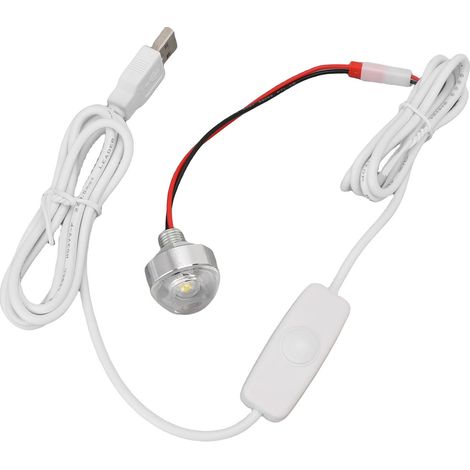 Petit spot LED USB 5V luminosité réglable éclairage vitrine coffret à bijoux décoration intérieure (1/5)