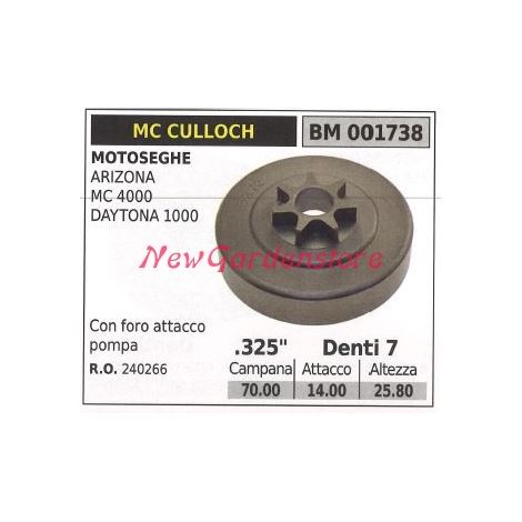 Piñón MC CULLOCH motor motosierra ARIZONA MC 4000 .325' dientes 7 001738