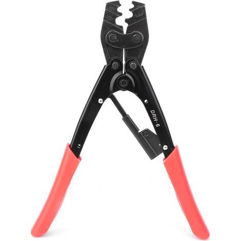 Pince à sertir professionnelle multifonction avec structure à cliquet pour fils 0.5-6mm² (1/5)