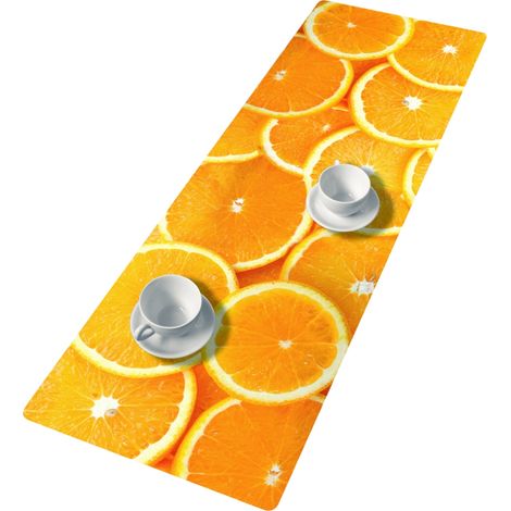 Chemin de table orange - 95 cm x 33 cm (1/4)
