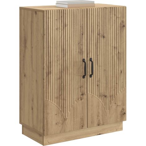 Maison La Vie - Buffet Salon Moderne - Meuble de rangement - Chêne artisanal 66 x 34,5 x 87 cm Bois d'ingénierie bu3280