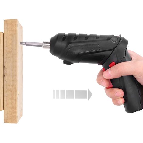 Kit de mini tournevis électrique pliable avec batterie au lithium USB et technologie rechargeable, 3,6 V, noir. (1/5)