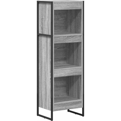 Maison Exclusive - Bibliothèque Gris Sonoma 40 x 30 x 121 cm Bois d'ingénierie