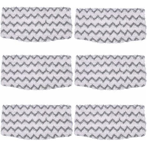 Paquet de 6 tampons de vadrouille en Microfibre de Remplacement S1000 recharges pour Nettoyeur de Sol Dur pour vadrouille à Vapeur Requin modèle S1000A S1000 S1000C S1000WM (1/5)