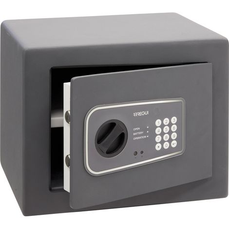 ARREGUI Logica 10 Möbeltresor mit 10 mm Starker Front + Aufbohrschutzplatte, Safe Tresor mit Zahlencode, Tresor für Zuhause mit Sägeschutz Doppelbolzen Verriegelung, 30x38x30 cm, 26L