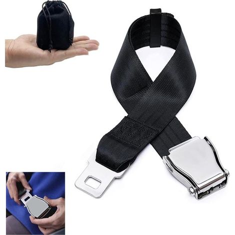 Cinture di sicurezza, prolunga per cintura di sicurezza da 80 cm, prolunga per cintura di sicurezza auto, universale, comoda prolunga per cintura di sicurezza aereo (1/5)