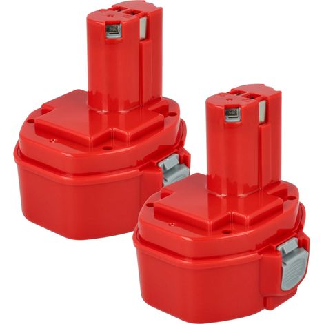 vhbw 2x Akku kompatibel mit Makita 6339DWFE, 6339DWDE, 6932FDWDE, 6932FD, 6934FD, 6933FD, 6337DWFE Werkzeug (3000 mAh, NiMH, 14,4 V)