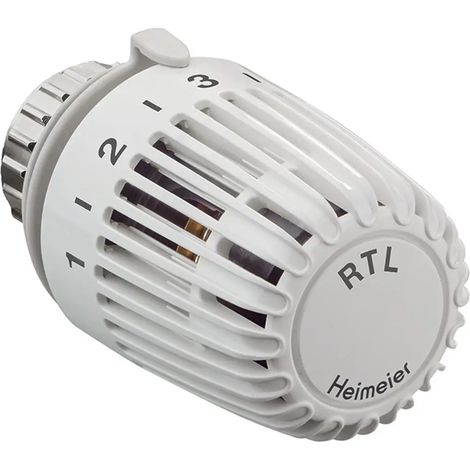 HEIMEIER Regulador termostático de repuesto, blanco para limitador de temperatura de retorno RTL, 6500-00.500