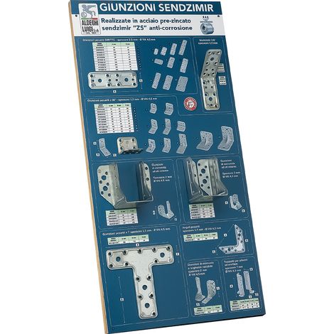 Pannello Espositore Sendzimir Misure Aldeghi Luigi 39 x 853 cm