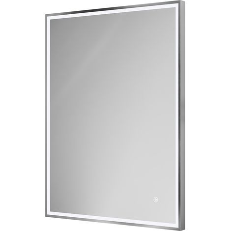 Madison Polished Chrome 600mm x 800mm Illuminated Dimmable LED Mirror with Demister and Touch Sensor (1/5)