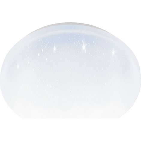 Eglo LED Deckenleuchte Pogliola-E weiß Ø 26 cm mit Kristalleffekt Deckenlampen (1/3)