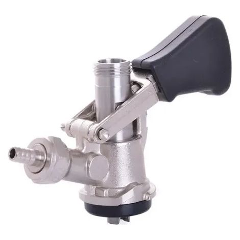 Tête de tirage Zapfkopf Korb-Fitting avec 2x 5/8" pour Kelleranstich, robuste en inox pour bar et restaurant, qualité professionnelle pour bière pression parfaite