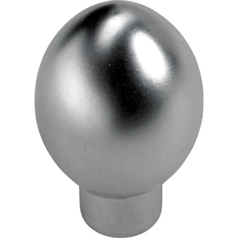 Hettich Möbelknopf Zinkdruckguss Aluminium-Optik Ø 17,0 mm - 1 Stück Möbelgriff