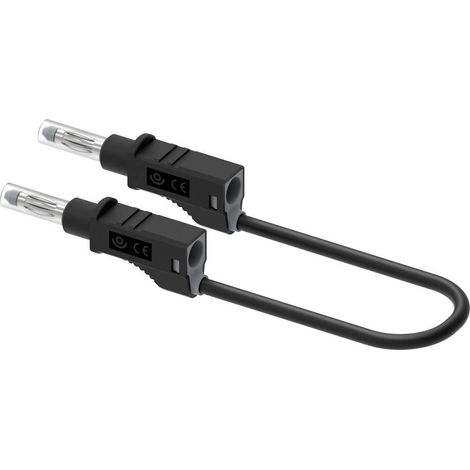 Electro PJP 2211/600V-CD1-50N Cavo di misura Spina a banana 50 cm Nero 1 pz. (1/3)