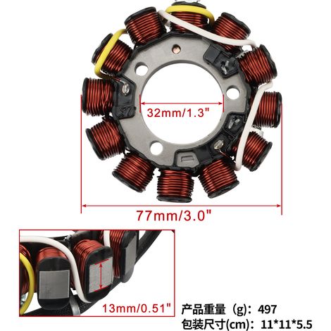 Statorspulen passend für CRF250, CRF250R, CRF450, CRF450R 2010-2012 (1/4)