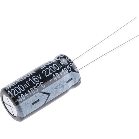 Condensateur RS PRO 2200µF, 16V c.c.