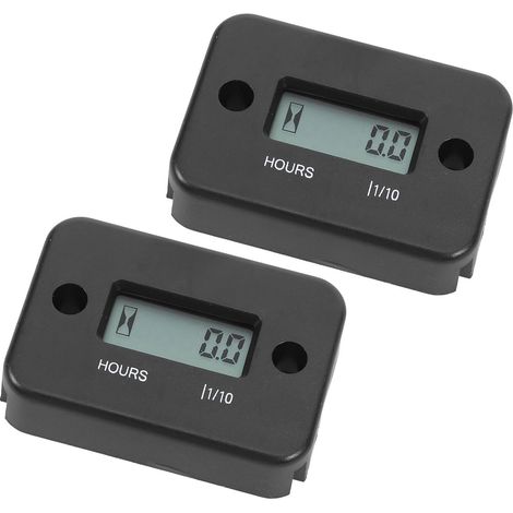 2 Pièces Minuterie de Moteur Inductif Compteur Horaire Écran LCD (1/5)