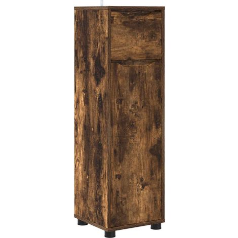 Mobile da Bagno con cassetto Rovere fumé 30,5 x 30 x 101 cm vidaXL (1/5)