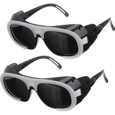 Lunettes de soudage sourcing map (lot 2) avec verres noirs en polycarbonate