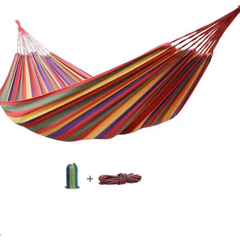 Filiyano – sac de transport – Hamac en toile pour deux personnes avec sac de transport - Idéal pour une utilisation en extérieur et en intérieur sur (1/5)