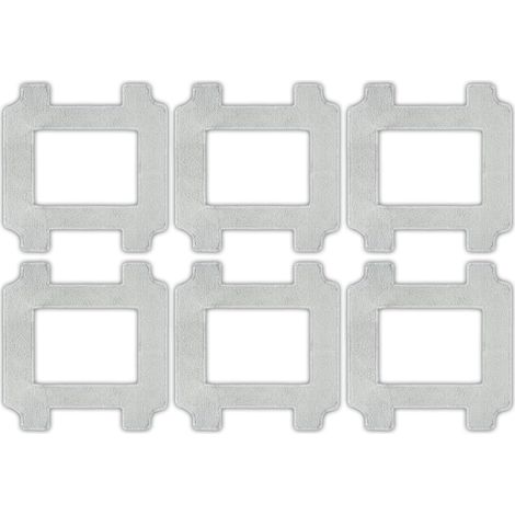 (6 Stück) W2S/ W2S Omni Ersatz-Wischpads Kompatibel mit ECOVACS Winbot W2S/ W2S Omni, Waschbare Wischtücher, Zubehör-Set, Wischpad-Nachfüllung