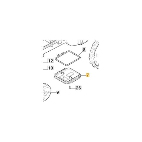 Coperchio batteria ORIGINALE STIGA robot tagliaerba rasaerba a1500 322110082/0