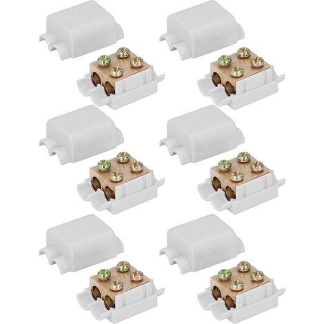 Lot de 6 Connecteurs de Fil en T Haute Puissance 1000V 100A Jonction Rapide et Sécurisée pour Câbles Électriques Épais Solaire et VÉ (1/5)