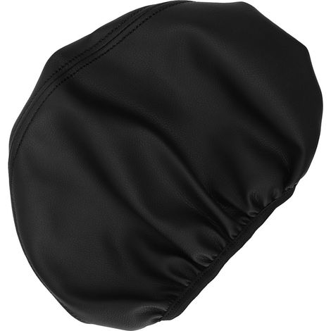 Protector del reposabrazos central: funda de piel sintética negra con costuras en contraste para Toyota Camry 2018+ (1/5)