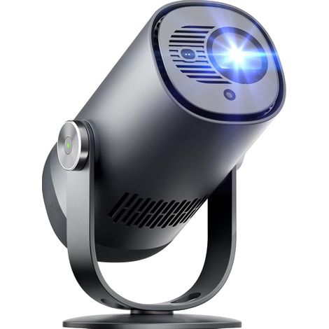 Portable Projector with Built-in Battery, Mini Projector 1080P, 450 ISO Lumens, 2.5 Hours Battery Life for Outdoor/Home Theater (1/5)