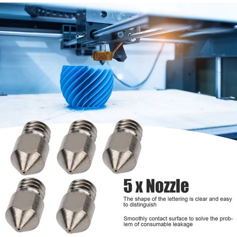 Accessoires pour imprimante 3D : buse MK8 1,75 mm, filament 0,2-1,0 mm, acier trempé renforcé, résistant à l’usure, 0,2 mm. (1/5)