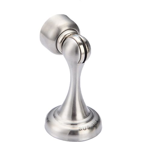 Door Stopper - Magnetic Door Holder - For Indoor Outdoor Use - Bedroom Kitchen Bathroom Office - Stainless Steel - 1 Piece (1/5)
