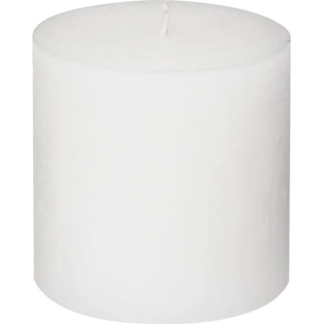 Bougie Cylindrique "Rustic" 10cm Blanc (1/3)