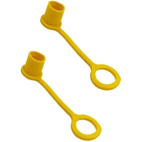 Lot de 2 bouchons anti-poussière pour raccords d'air à connexion rapide de 6,35 mm pour préserver la performance du connecteur et prolonger la durée de vie (1/5)