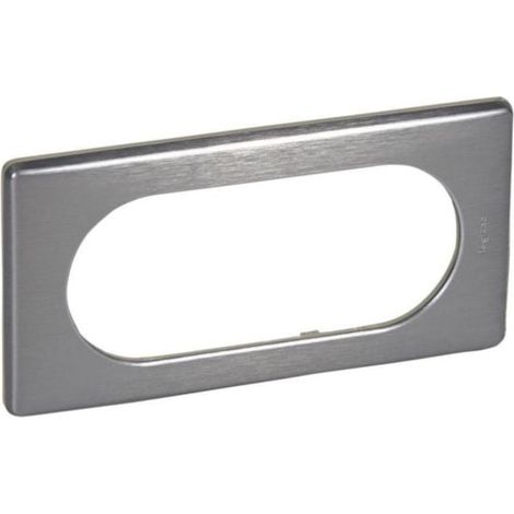 Plaque Céliane Métal 4 à 5 modules - finition Tungstène - LEGRAND