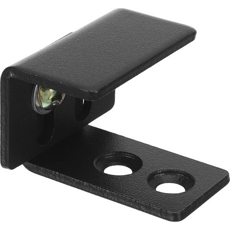 Guide de sol pour porte coulissante acier carbone, noir, réglable (1/5)